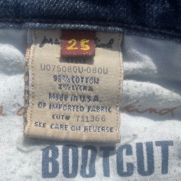 7 For All Mankind Womens Indigo Wash Bootcut Jeans (Size 25) - Picture 3 of 8